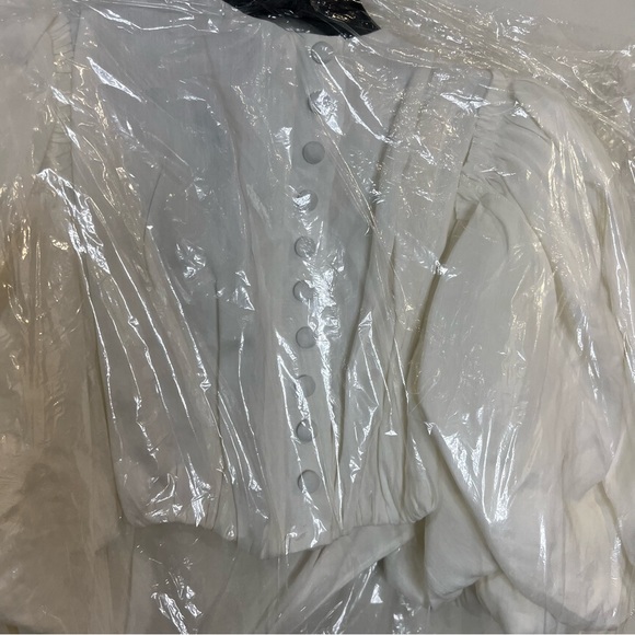 Aje Vanades Cut Out Ring white Midi Dress size US 2 NEW! New with tags! - Picture 7 of 9